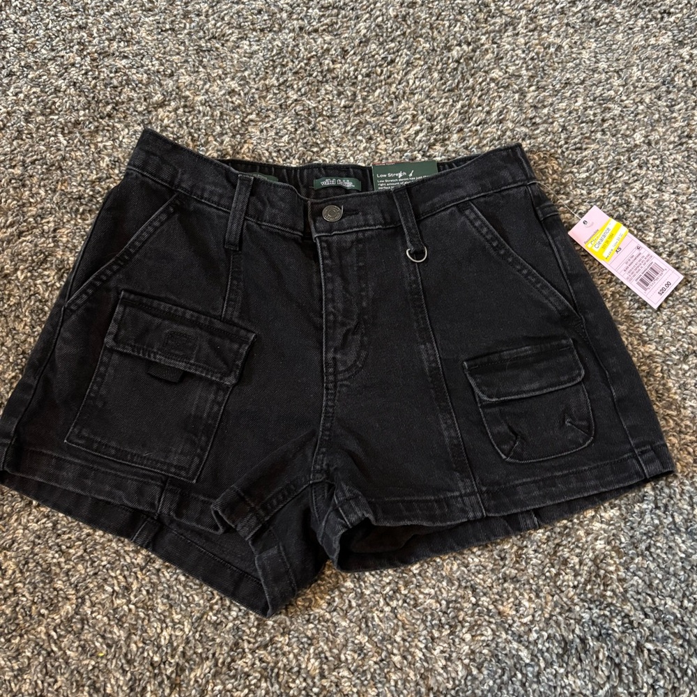 Women's Black Denim Shorts Size XS